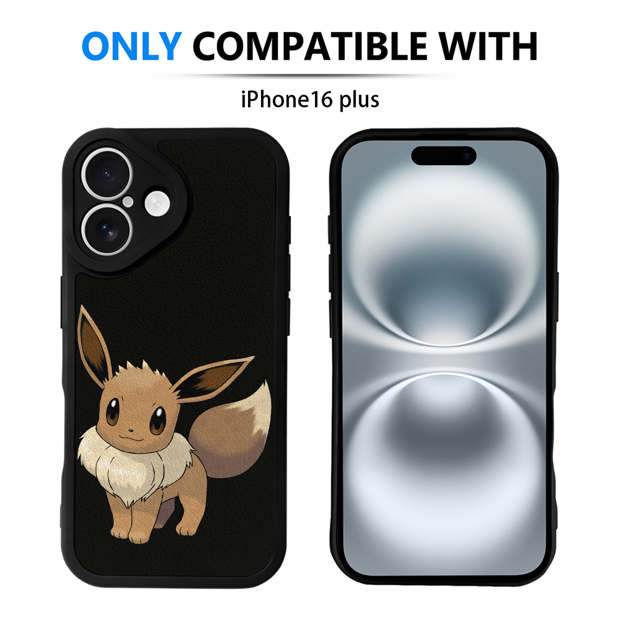 （画像用） ポケットモンスター Pokémon 【iPhone 16シリーズ対応】シリコンスマホケース（レザー調） 材質：シリコン